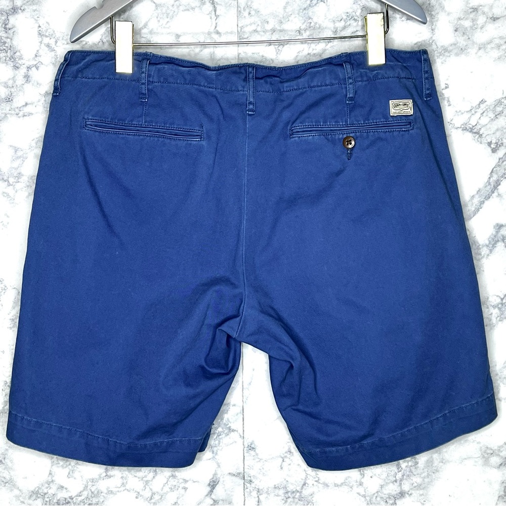 Ralph Lauren Denim & Supply Men’s 90s Blue Flat FrontChino Shorts Size 36 - Picture 3 of 9